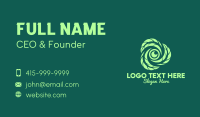 Green Leaf Camera Lens Business Card