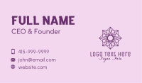 Purple Decorative Tile Business Card