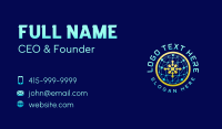Network Communication Connection Business Card