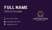 Pirate Skull Sword Captain Business Card