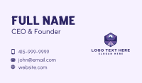 Night Pathway Mountain  Tunnel  Business Card