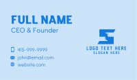 Finger Touch Letter S  Business Card