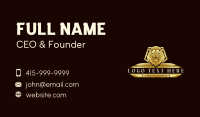 Luxury Lion Crest Business Card Design