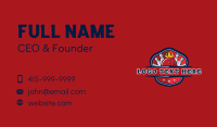 Bowling Pin Crown Business Card Design