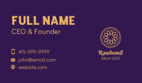 Golden Mandala Pattern Business Card