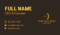 Golden Sparrow Archery Business Card Design