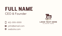 Furniture Chair Seat Business Card