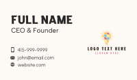 Jigsaw Light Bulb Puzzle Business Card Design