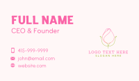 Rose Bud Minimalist Business Card