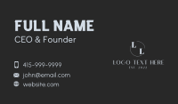 Gray Modern Lettermark Business Card