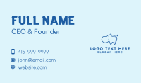Dental Hippo Mascot  Business Card Design