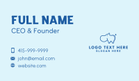 Dental Hippo Mascot  Business Card