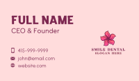 Pink Hawaiian Flower Business Card
