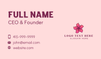 Pink Hawaiian Flower Business Card