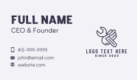 Handyman Wrench Tool Business Card