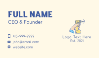 Power Drill Hand Drawing Business Card