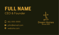 Gold Cutlery Diner Business Card