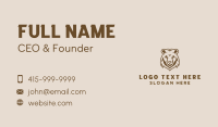 Grizzly Bear Animal Zoo Business Card