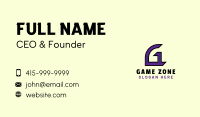 Tech Gaming Letter G  Business Card Image Preview
