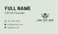 Skull Rifle Weapon Business Card