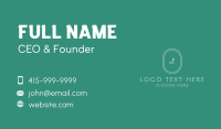 Cursive Elegant Lettermark Business Card