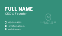 Cursive Elegant Lettermark Business Card Image Preview