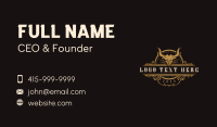Bull Horn Bistro Business Card Design