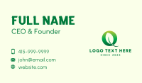 Nature Letter O Business Card