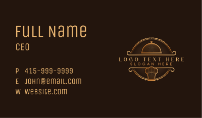 Toque Cloche Restaurant Business Card