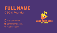 Songwriter Business Card example 2