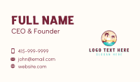 Travel Beach Tour Business Card