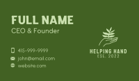 Plant Hand Farming  Business Card Image Preview