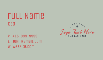 Premium Photography Business Business Card