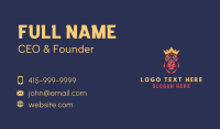 Geometric Lion Royalty Business Card