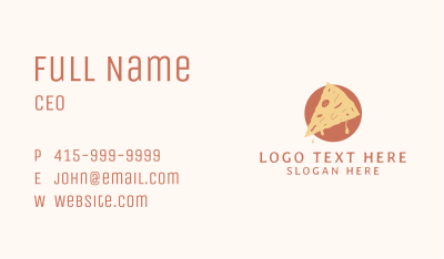 Pizza Fast Food Restaurant Business Card