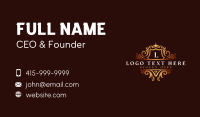 Deluxe Shield Crown Business Card Design