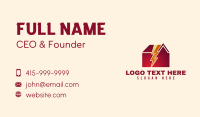 Electrician Business Card example 3