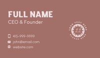 Elegant Sun Business Lettermark Business Card