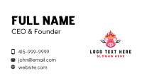 Bbq Pork Meat Business Card