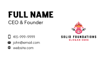 Bbq Pork Meat Business Card