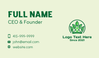 Green Leaf Crown  Business Card