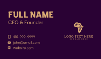 Elephant Africa Safari Business Card Design