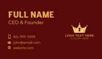 Gold Keyhole Crown Business Card Design