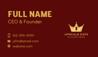 Gold Keyhole Crown Business Card Image Preview