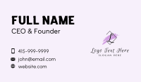 Letter Feminine Business  Business Card