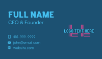 Technology Business Lettermark Business Card