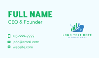 Accounting Stock Market Graph  Business Card