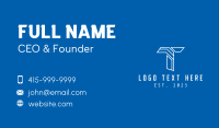 Web Tech Letter T Business Card Design