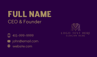 Luxury Diamond Letter M Business Card