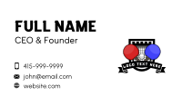 Ping Pong Tournament Business Card